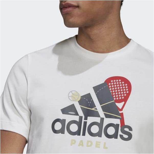 Adidas Padel Graphic Logo Tee White