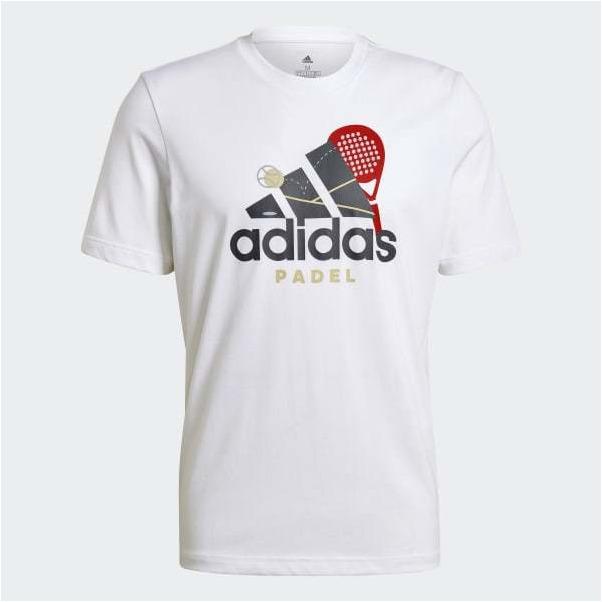 Adidas Padel Graphic Logo Tee White